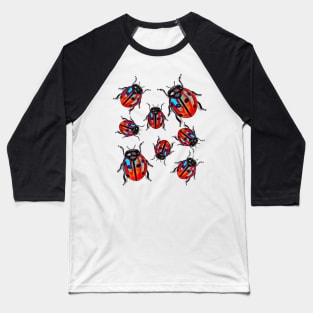 Lady Bug Luck Baseball T-Shirt